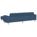 Woonkamer Bank 3 st Blauw Polyester