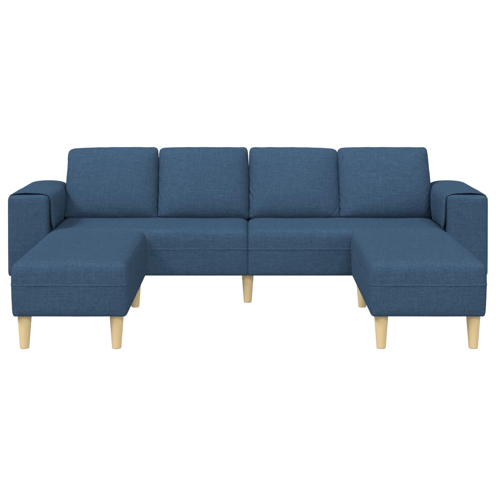 Woonkamer Bank 3 st Blauw Polyester