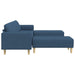 Woonkamer Bank 3 st Blauw Polyester