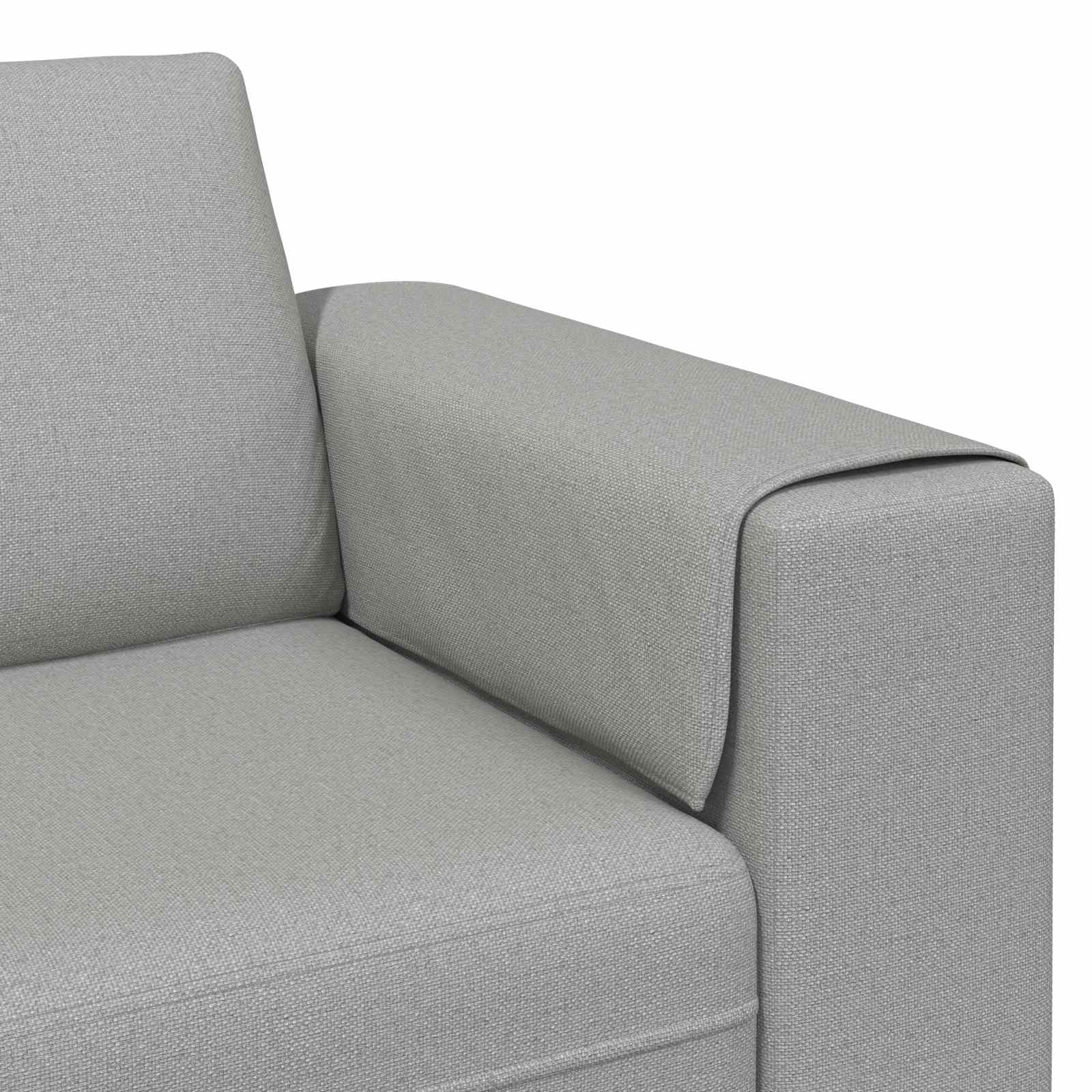 Woonkamer Bank 3 st Wolkengrijs Polyester