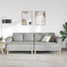 Woonkamer Bank 3 st Wolkengrijs Polyester