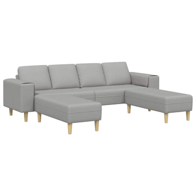 Woonkamer Bank 3 st Wolkengrijs Polyester