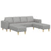 Woonkamer Bank 3 st Wolkengrijs Polyester