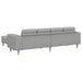 Woonkamer Bank 3 st Wolkengrijs Polyester