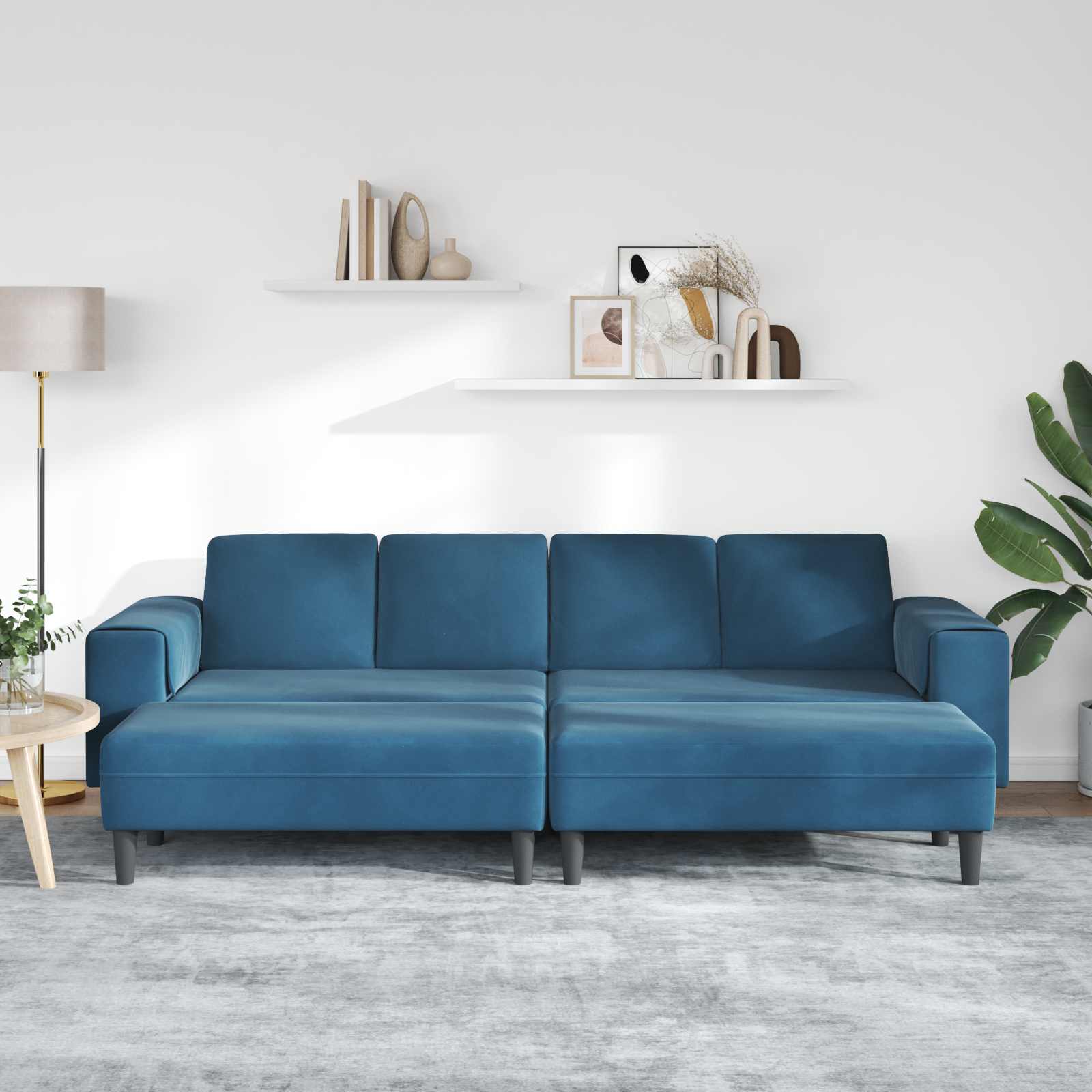 Woonkamer Bank 3 st Blauw