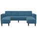 Woonkamer Bank 3 st Blauw