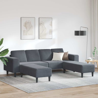 Woonkamer Bank 3 st Donkergrijs