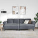 Woonkamer Bank 3 st Donkergrijs