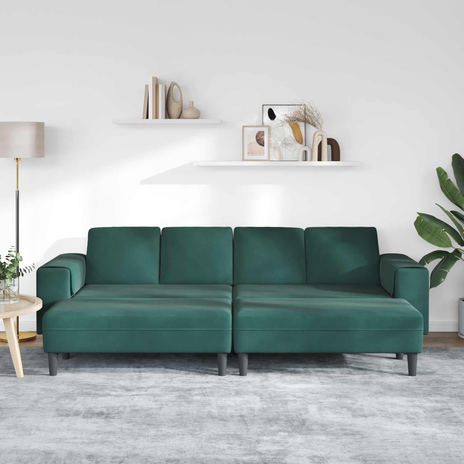 Woonkamer Bank 3 st Donkergroen