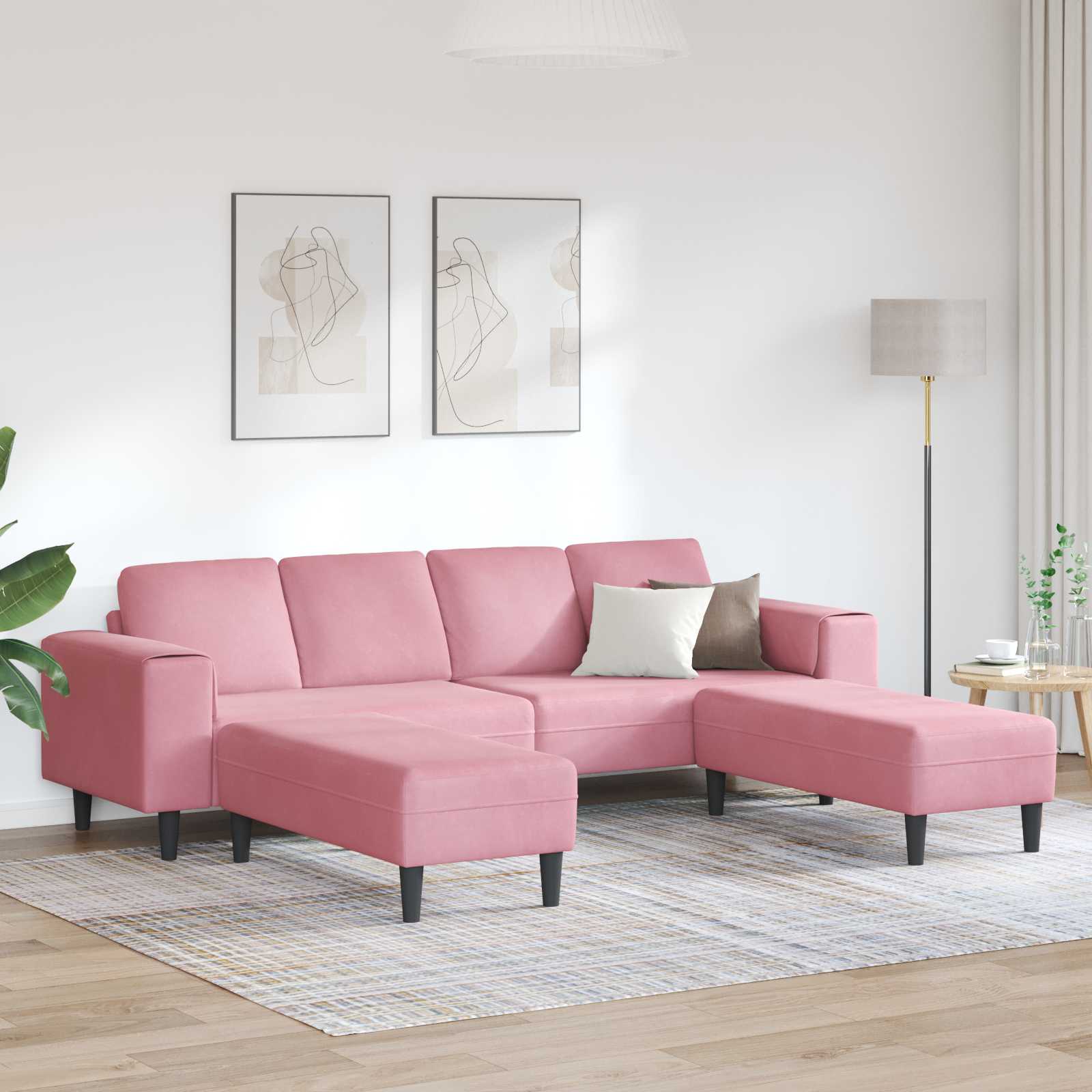 Woonkamer Bank 3 st Roze