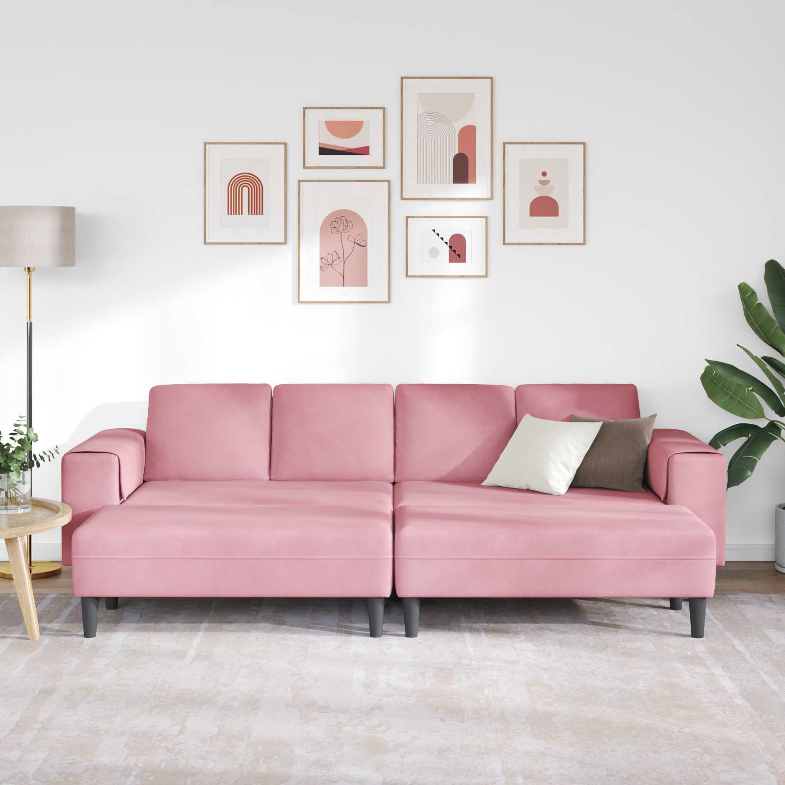 Woonkamer Bank 3 st Roze
