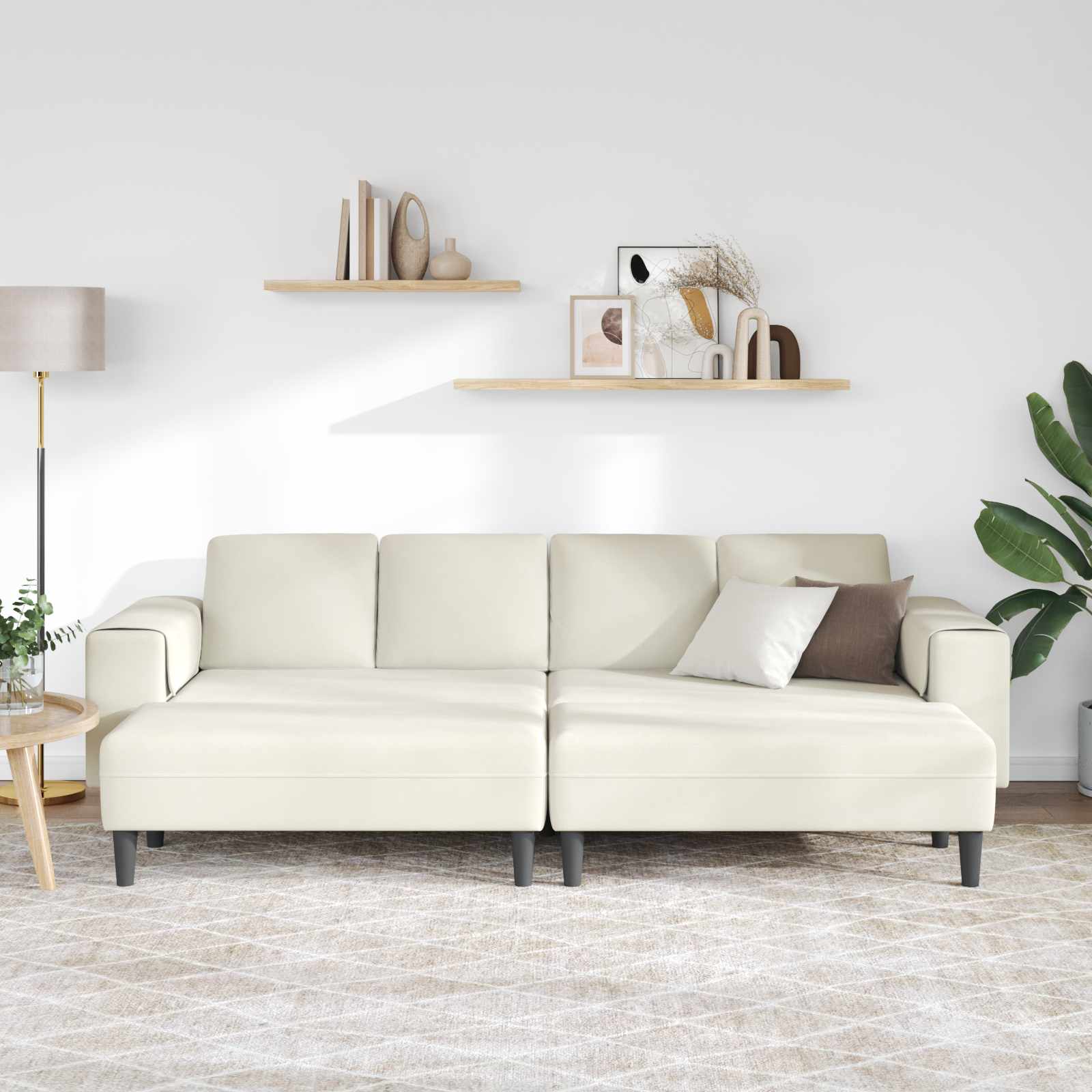 Woonkamer Bank 3 st Crème