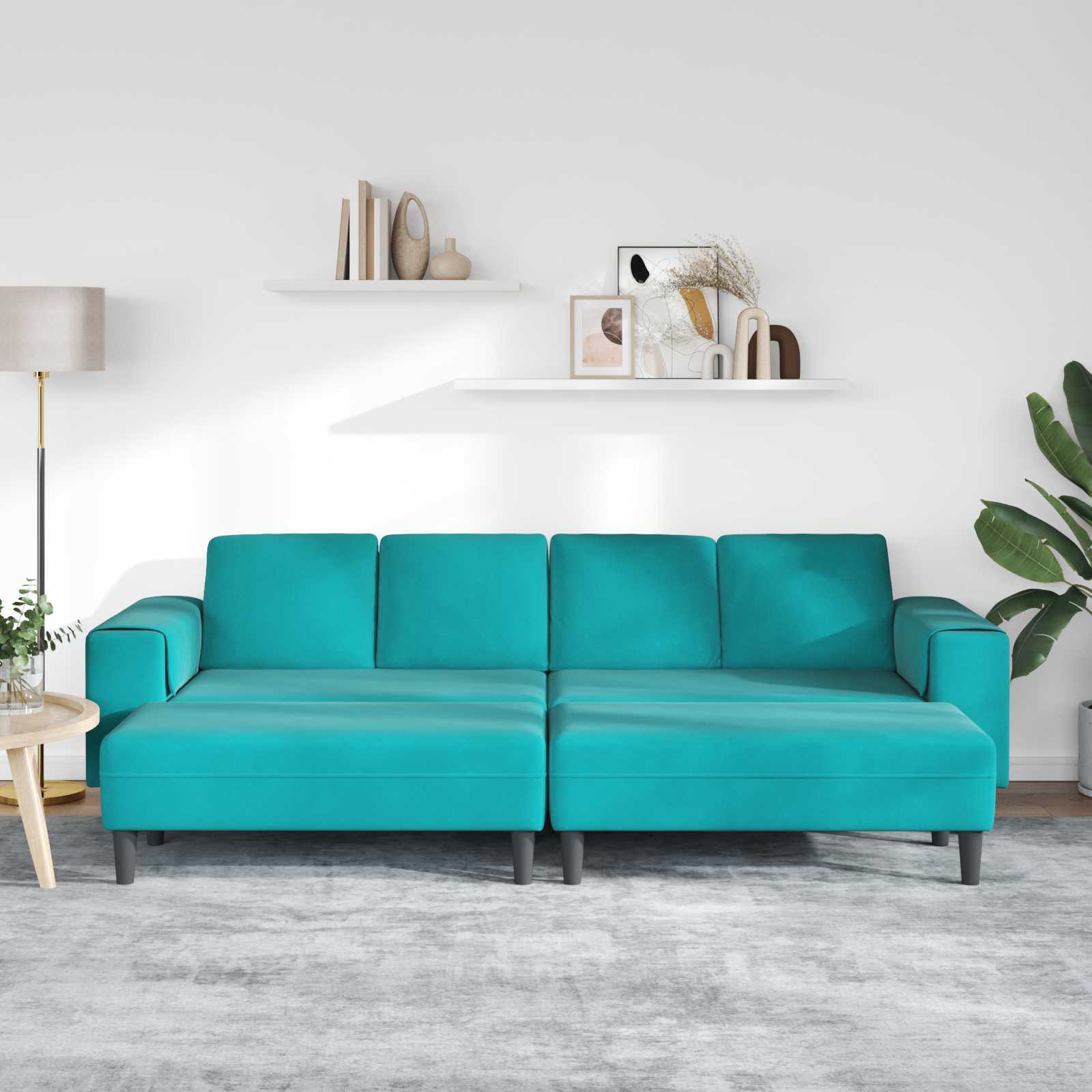 Woonkamer Bank 3 st Turquoise