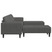 Bank Donkergrijs 250 x 188 x 76 cm Katoen Stof