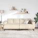 Bank Crème 250 x 188 x 76 cm Katoen Stof