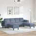 Bank Blauw 250 x 188 x 76 cm Katoen Stof