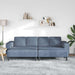 Bank Blauw 250 x 188 x 76 cm Katoen Stof