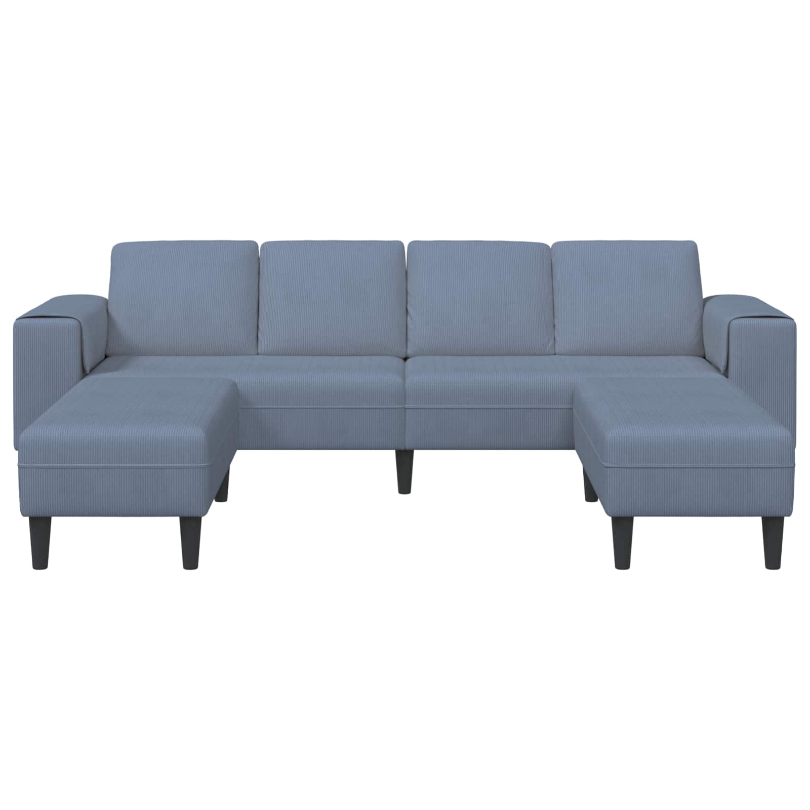 Bank Blauw 250 x 188 x 76 cm Katoen Stof