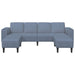 Bank Blauw 250 x 188 x 76 cm Katoen Stof