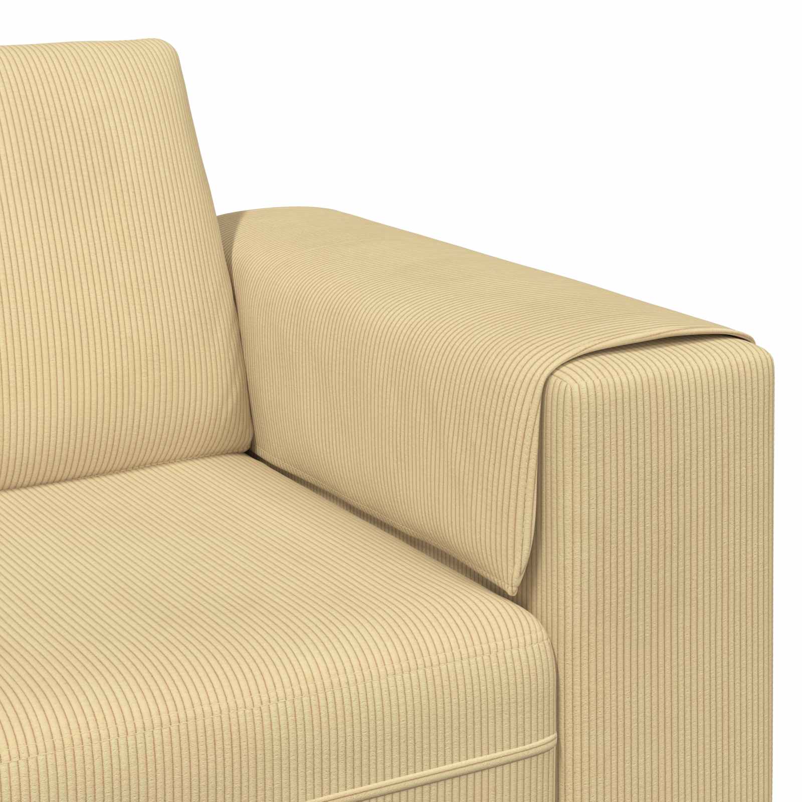 Bank Grijs groen 250 x 188 x 76 cm Katoen Stof