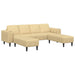 Bank Grijs groen 250 x 188 x 76 cm Katoen Stof