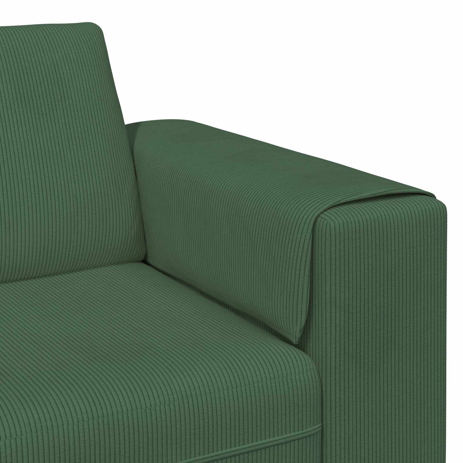 Bank Donkergroen 250 x 188 x 76 cm Katoen Stof