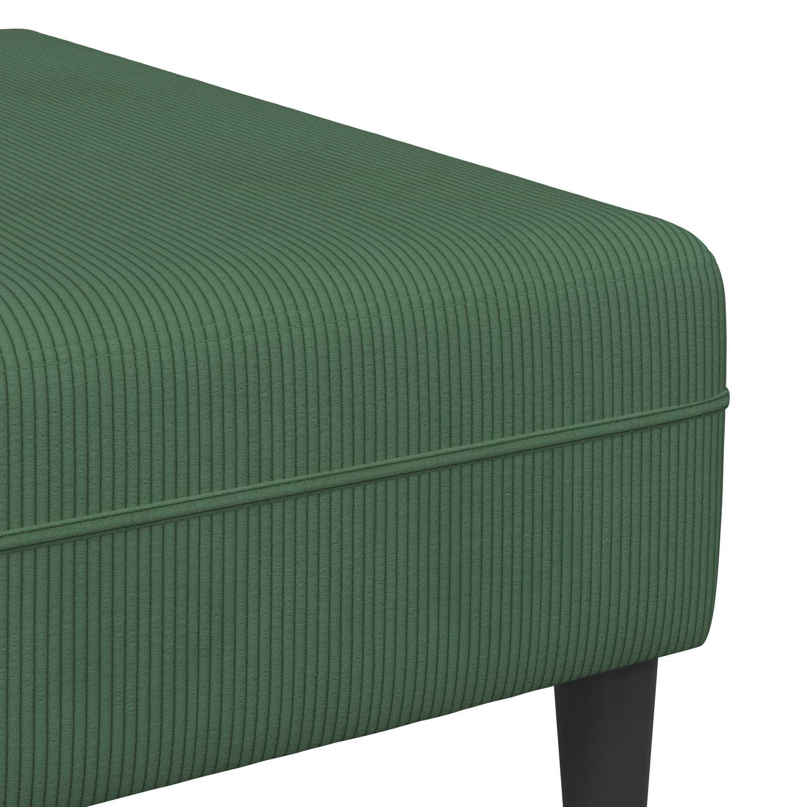 Bank Donkergroen 250 x 188 x 76 cm Katoen Stof