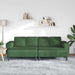 Bank Donkergroen 250 x 188 x 76 cm Katoen Stof
