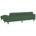 Bank Donkergroen 250 x 188 x 76 cm Katoen Stof