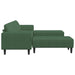Bank Donkergroen 250 x 188 x 76 cm Katoen Stof