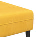 Bank Lichtgeel 250 x 188 x 76 cm Katoen Stof