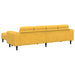 Bank Lichtgeel 250 x 188 x 76 cm Katoen Stof