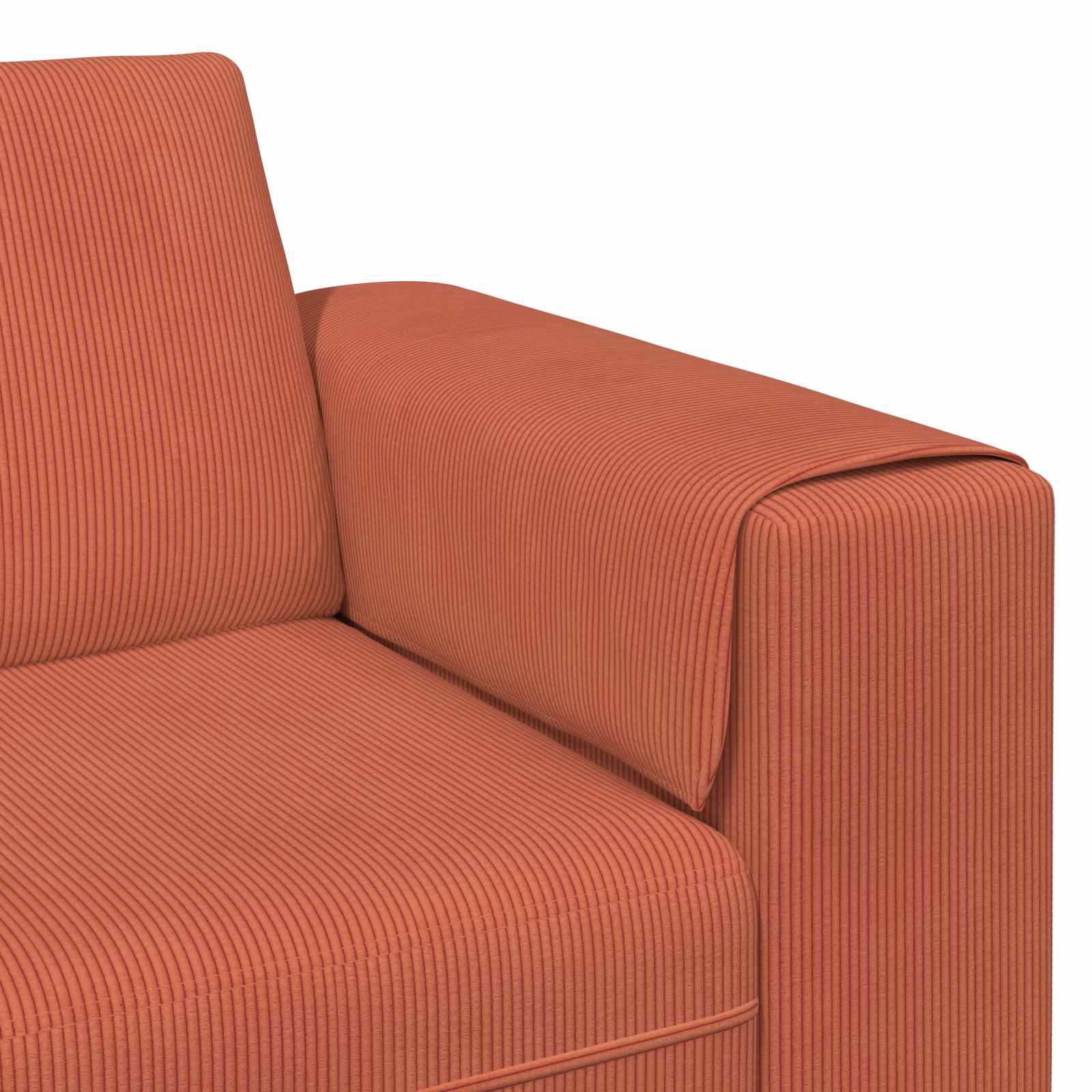 Bank Rood-oranje 250 x 188 x 76 cm Katoen Stof