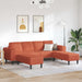 Bank Rood-oranje 250 x 188 x 76 cm Katoen Stof