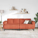 Bank Rood-oranje 250 x 188 x 76 cm Katoen Stof