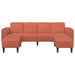 Bank Rood-oranje 250 x 188 x 76 cm Katoen Stof