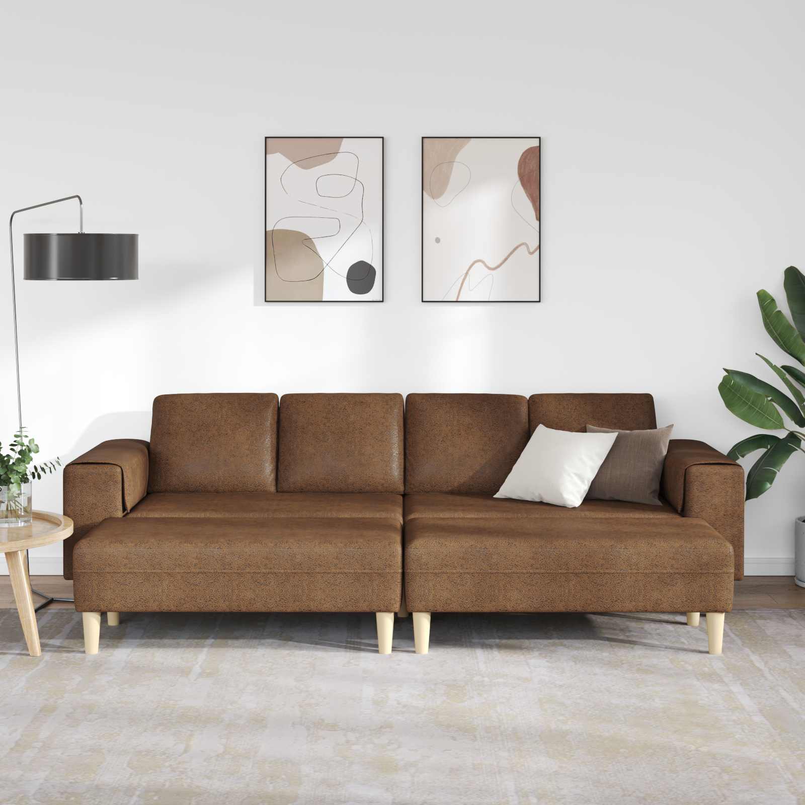 Woonkamer Bank 3 st Bruin