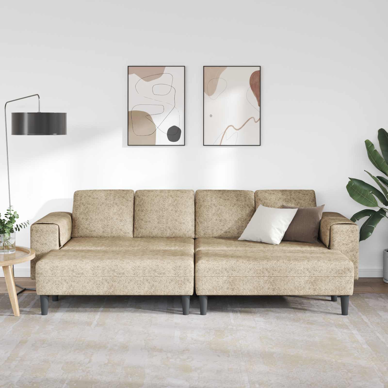 Woonkamer Bank 3 st Lichtgrijs