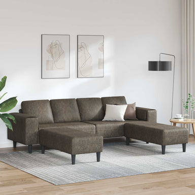 Woonkamer Bank 3 st Donkergrijs