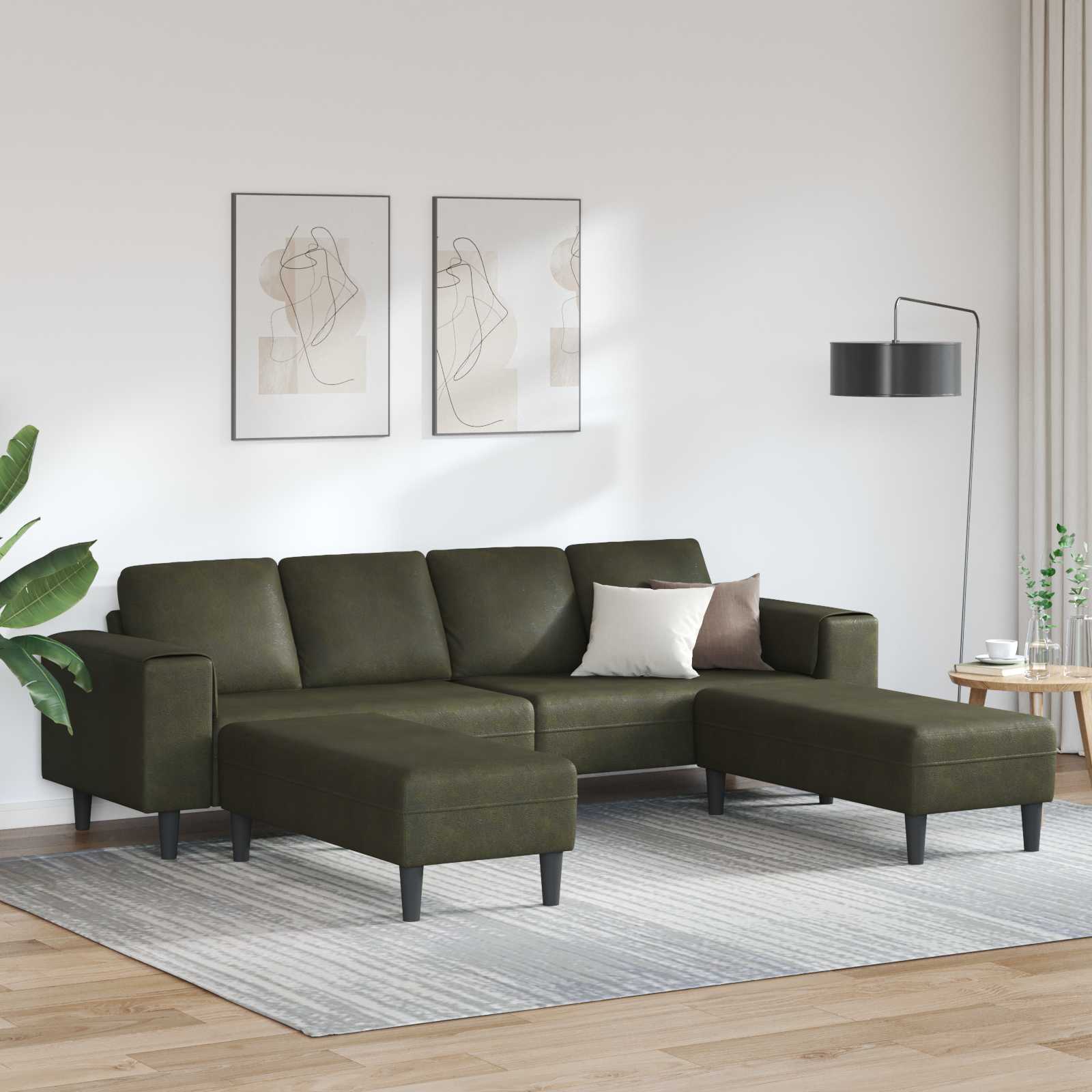 Woonkamer Bank 3 st Legergroen