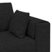 Bank met kussen Zwart 250 x 77 x 76 cm Stof