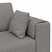 Bank met kussen Taupe 250 x 77 x 76 cm Stof