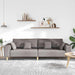 Bank met kussen Taupe 250 x 77 x 76 cm Stof