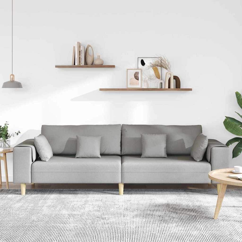 Bank Wolkengrijs 250 x 77 x 76 cm Stof