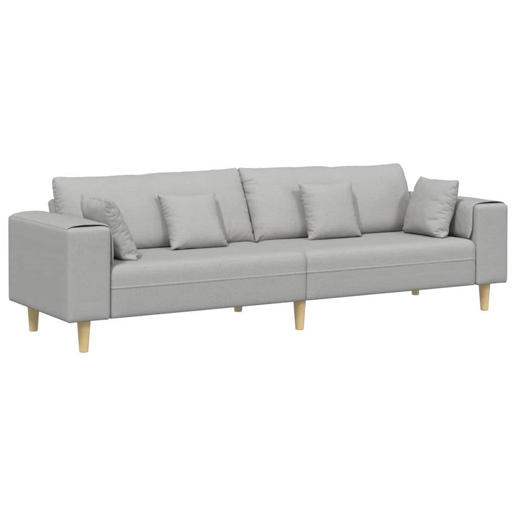 Bank Wolkengrijs 250 x 77 x 76 cm Stof