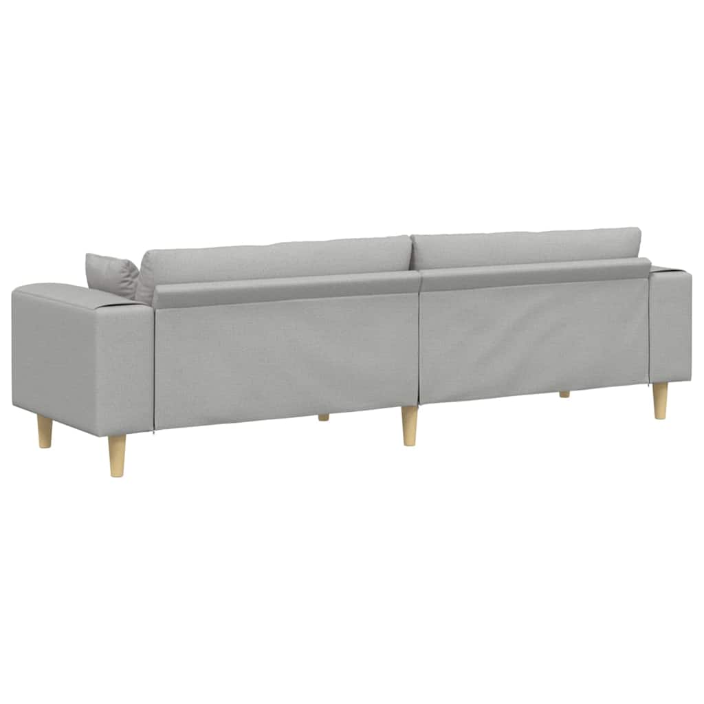 Bank Wolkengrijs 250 x 77 x 76 cm Stof