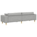Bank Wolkengrijs 250 x 77 x 76 cm Stof