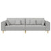 Bank Wolkengrijs 250 x 77 x 76 cm Stof