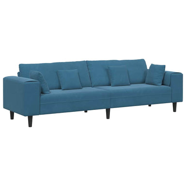 Bank Blauw 250 x 77 x 76 cm Fluweel