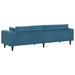 Bank Blauw 250 x 77 x 76 cm Fluweel